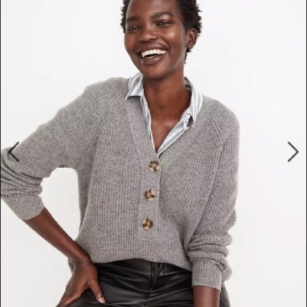 Madewell Half Button Sweater